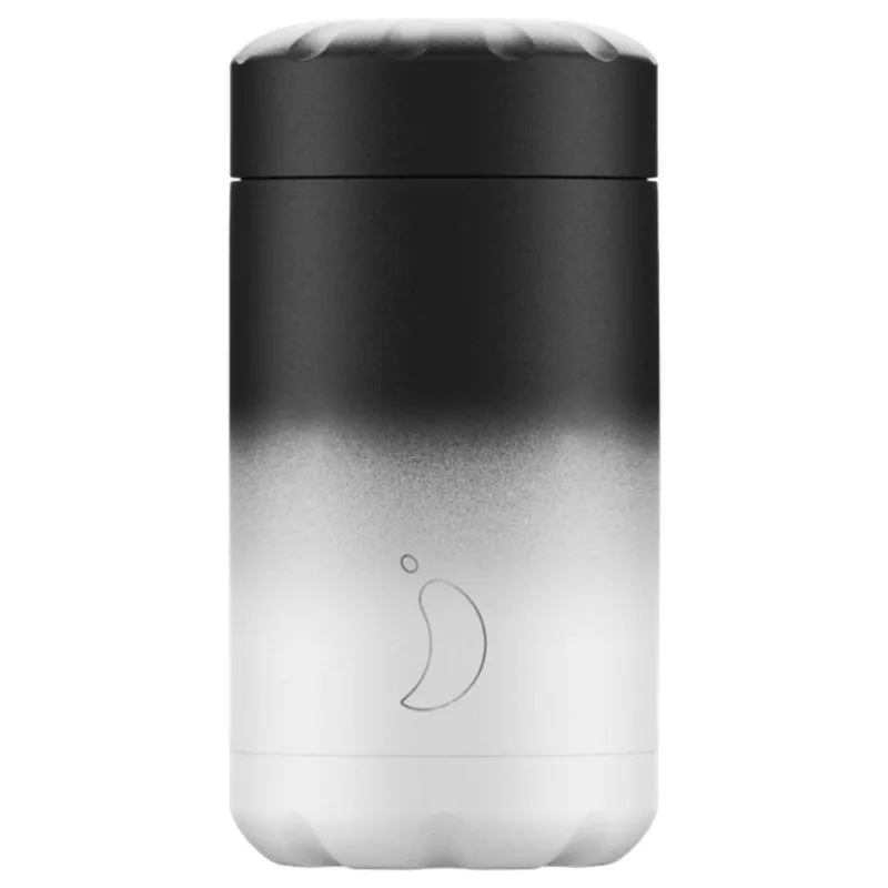 Chilly's Termo Sólidos Gradient Blanco y Negro 500 Ml Chilly's Termo Sólidos Gradient Blanco y Negro 500 Ml