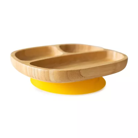 Eco Rascals Plato Bambú Toddler Amarillo