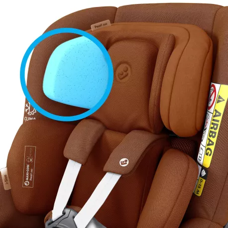 Maxi-Cosi Silla Coche Grupo 1 Pearl 360 I-Size Authentic cognac 8045650110