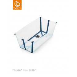 Stokke® bañera plegable FlexiBath® transparente azul 531904