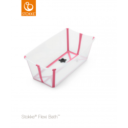 Stokke® bañera plegable FlexiBath® transparente rosa 531903