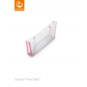 Stokke Pack Bañera plegable Flexi Bath con asiento transparente-rosa 531503