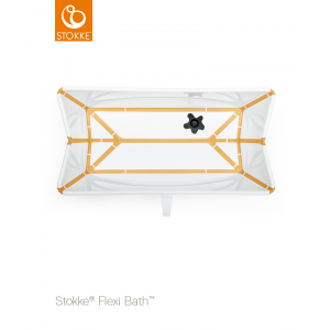Stokke Pack Bañera plegable Flexi Bath con asiento blanco-amarillo 531507