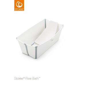 Stokke Pack Bañera plegable Flexi Bath con asiento blanco-aqua verde 531505