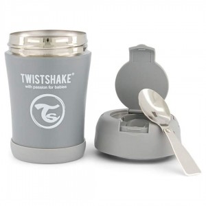 Twistshake Termo Sólidos 350 ml gris