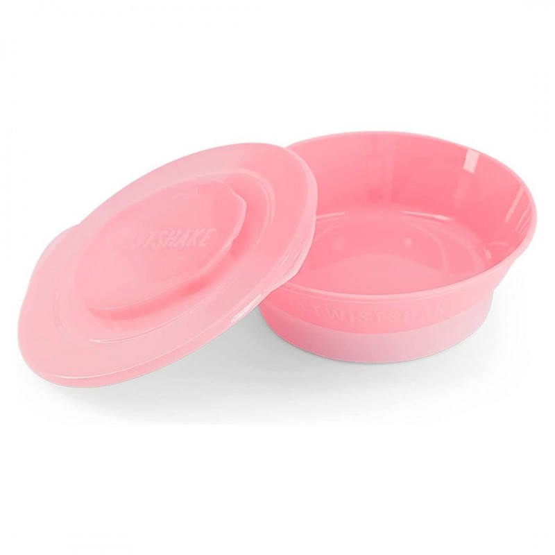 Twistshake Bowl Con Tapa rosa