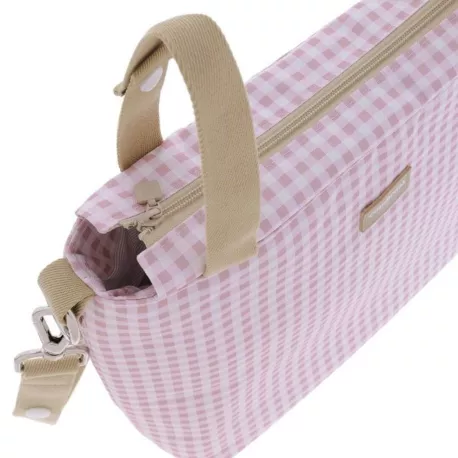 Cambrass Bolso Panera Vichy Rosa detalle