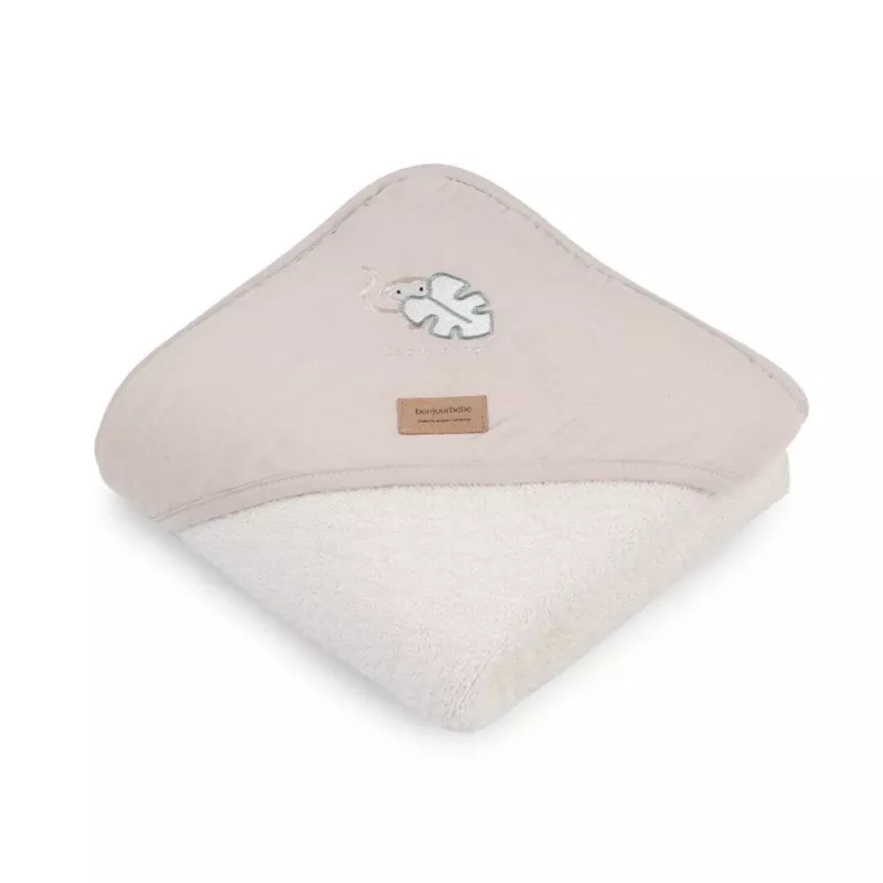 Bonjourbebé Capa de baño XL Monstera Monkey Camel Bonjourbebé Capa de baño XL Monstera Monkey Camel