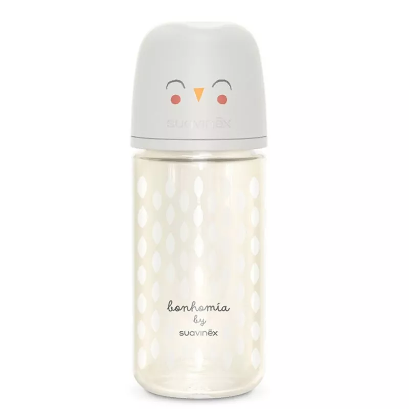 Suavinex Premium Biberón Vidrio Bonhomia 240 ml blanco Suavinex Premium Biberón Vidrio Bonhomia 240 ml blanco