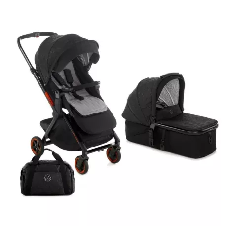 Jane Cochecito Dúo Newel Carbon Racer Black