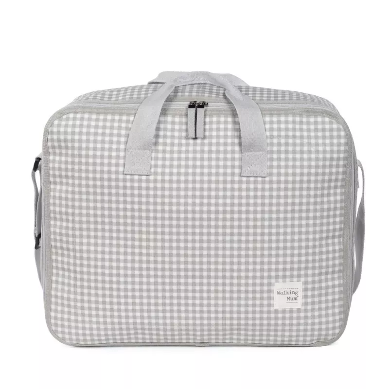Walking Mum Maleta I Love Vichy gris