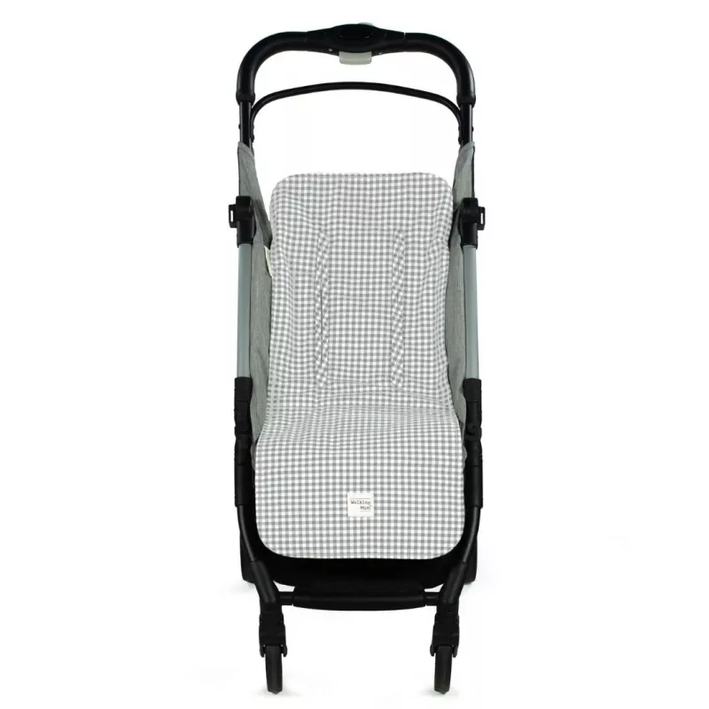 Walking Mum Colchoneta Silla Paseo I Love Vichy Gris Walking Mum Colchoneta Silla Paseo I Love Vichy Gris