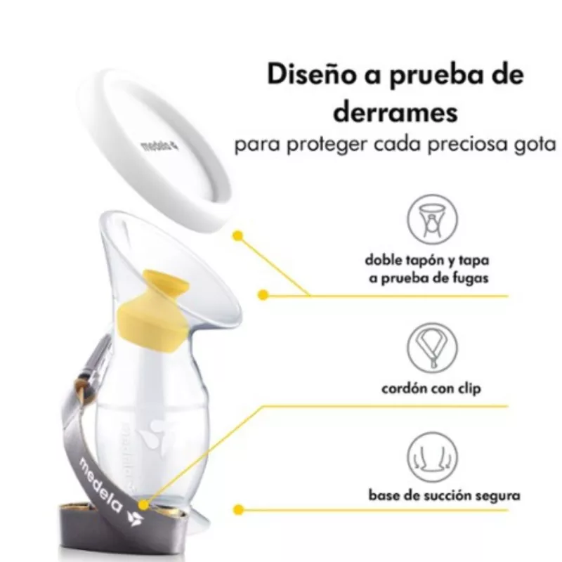 Medela Colector de Leche Materna Silicona características