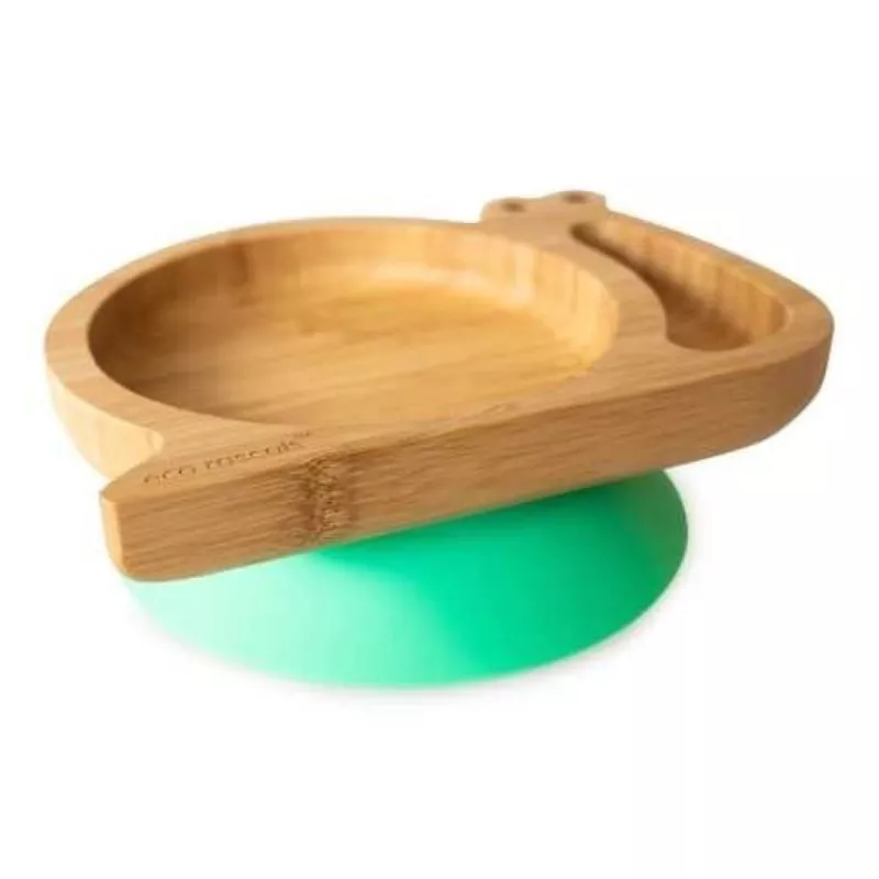 Eco Rascals Plato Bambú Caracol verde Eco Rascals Plato Bambú Caracol verde