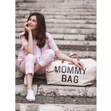 Childhome Bolso Maternal Mommy Bag blanco roto modelo