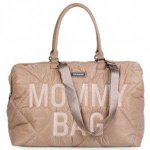 Childhome Bolso Maternal Mommy Bag Acolchado Beige asas