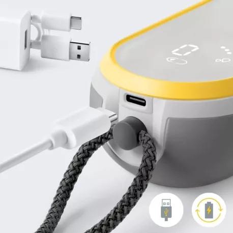 Medela Sacaleches Manos Libres Doble Freestyle Hands Free carga usb