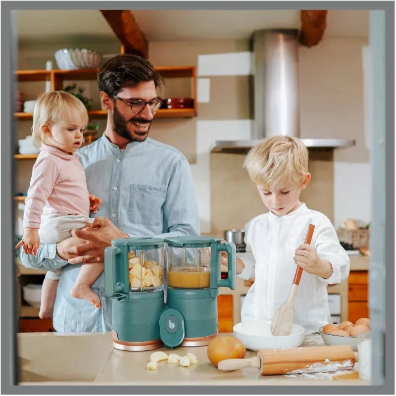 Babymoov Robot de Cocina Vidrio Nutribaby Glass lifestyle familia