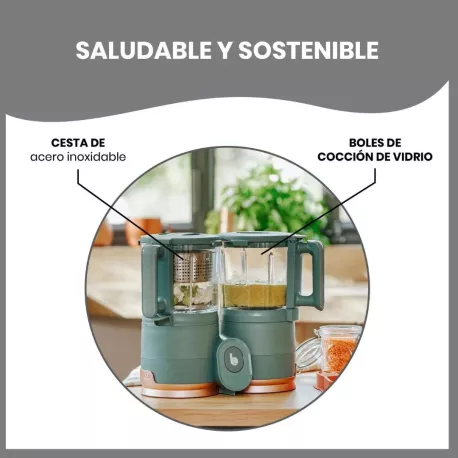 Babymoov Robot de Cocina Vidrio Nutribaby Glass saludable