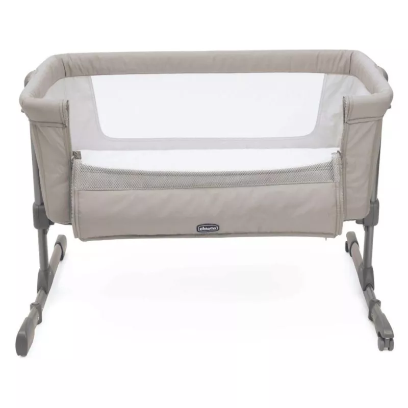 Chicco Minicuna Next2me Essential Dune lateral bajado