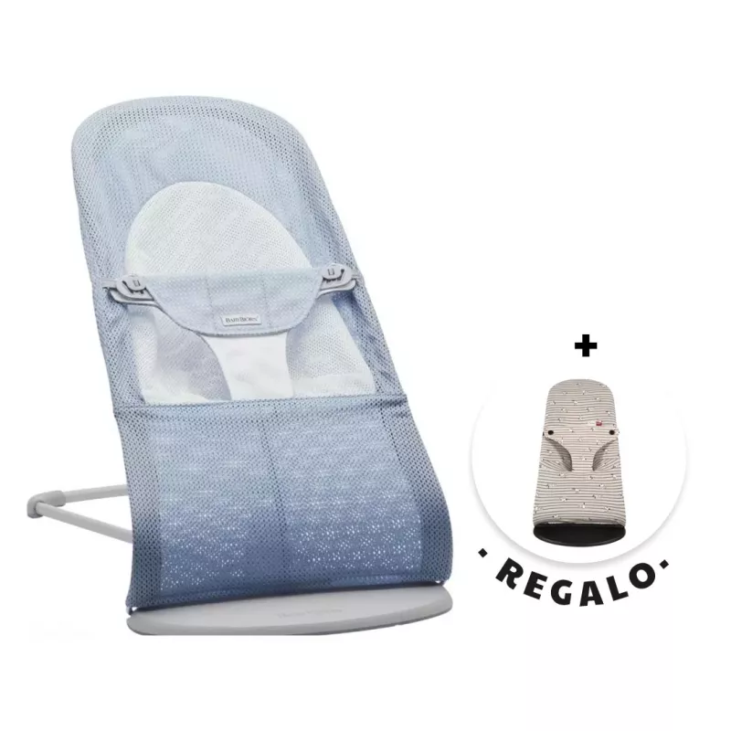 BabyBjörn Hamaca Balance Soft Mesh + Regalo Funda Azul cielo