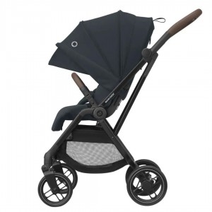 Maxi-Cosi Silla de Paseo Leona² essential graphite capota desplegada