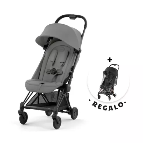 Cybex Silla de Paseo Coya Chasis Matt Black + Regalo Burbuja Lluvia