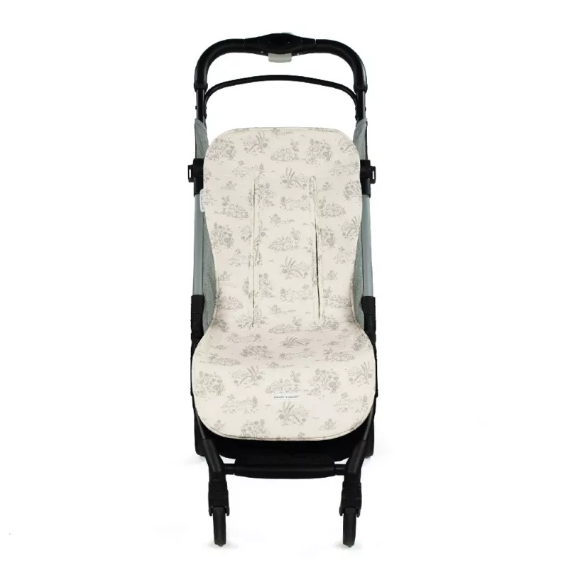 Pasito a Pasito Colchoneta Silla Paseo Toile de Jouy cream