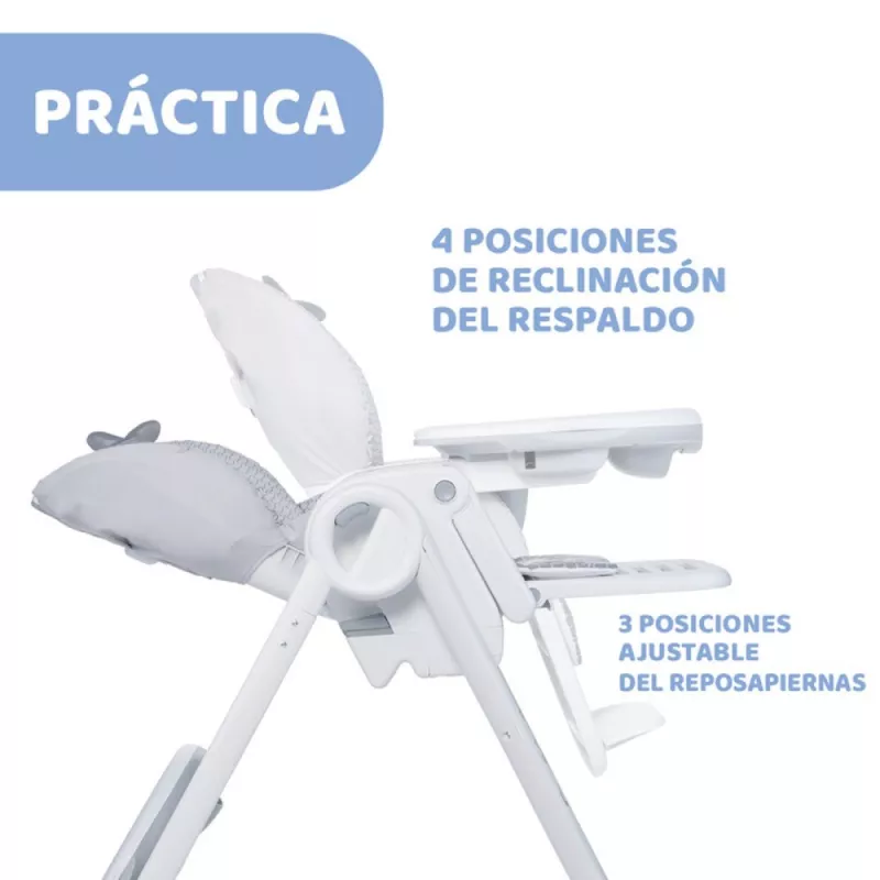 Chicco Trona Polly2Start Dots reclinado
