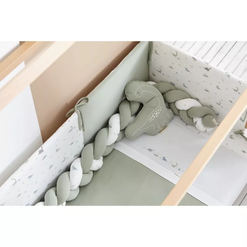 Bimbidreams Nórdico y Protector Trenza de Cuna Trex habitacion