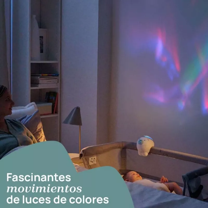 Chicco Proyector Osito Polar azul habitación