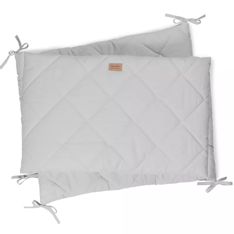 Bonjourbébé Protector de Cuna Liso 60/70 gris 04111-009 Bonjourbébé Protector de Cuna Liso 60/70 gris 04111-009