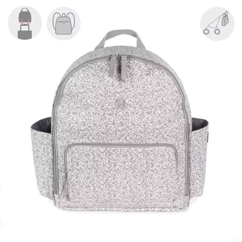 Pasito a Pasito Mochila Maternal Flower Mellow gris 74942 Pasito a Pasito Mochila Maternal Flower Mellow gris 74942