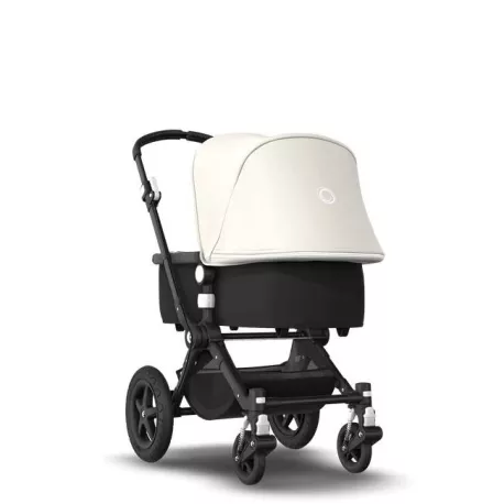 Bugaboo Cameleon 3 Plus  Capota blanco natural, fundas negras, chasis negro PV003120