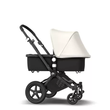 Bugaboo Cameleon 3 Plus  Capota blanco natural, fundas negras, chasis negro PV003120