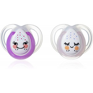 Tommee Tippee Chupete Noche 0-6m 2 Unidades