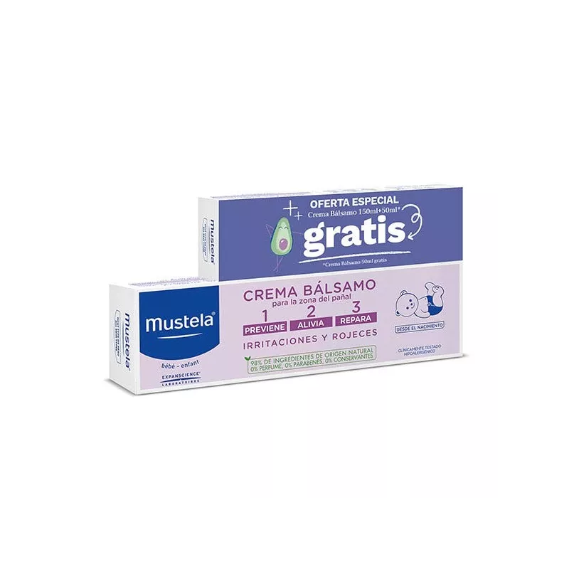 Mustela Crema bálsamo 1 2 3 150ml + 50 ml gratis Mustela Crema bálsamo 1 2 3 150ml + 50 ml gratis