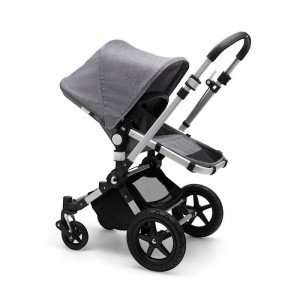 Bugaboo Cameleon 3 Plus Cochecito de Bebé chasis aluminio, fundas gris melange y capota gris melange