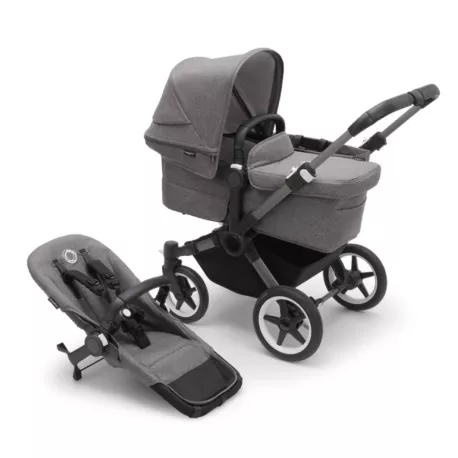 Bugaboo Donkey 5 Mono Completo Gris Mélange silla y capazo