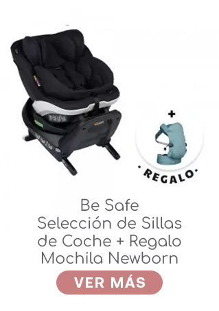 silla de coche besafe y mochila porteo