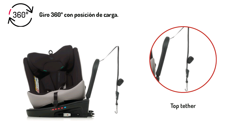 Silla auto Be cool Easy I-size giratoria 360º 0+123 Isofix 