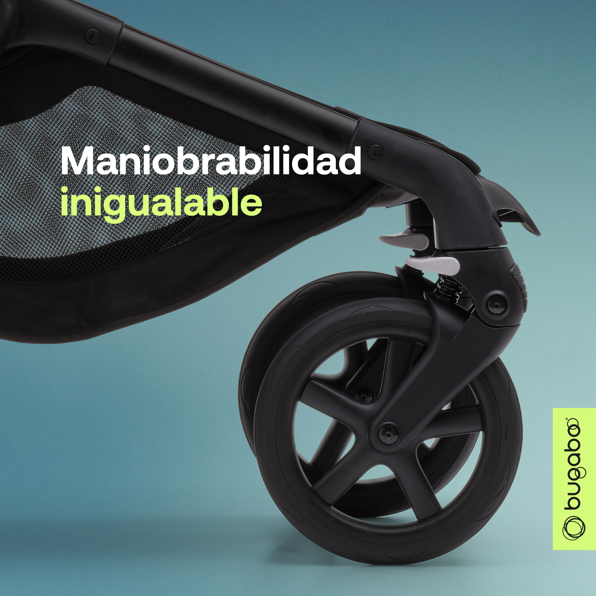 maniobrabilidad inigualable del coche bugaboo fox 5