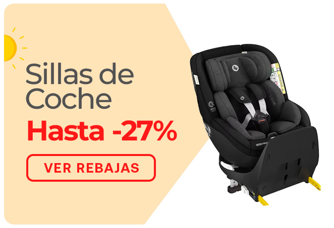 silla de coche en rebajas de verano